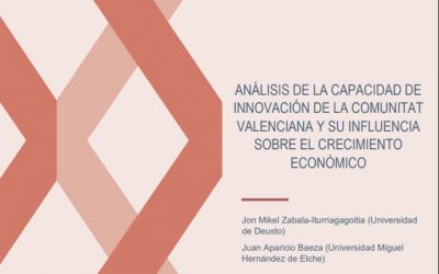 (Español) ANÁLISIS DE LA CAPACIDAD DE INNOVACIÓN DE LA COMUNITAT VALENCIANA Y SU INFLUENCIA SOBRE EL CRECIMIENTO ECONÓMICO