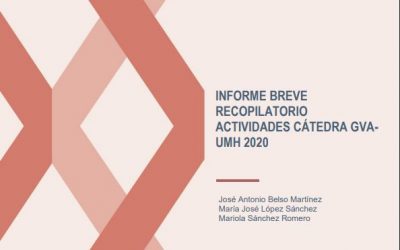(Español) INFORME BREVE RECOPILATORIO ACTIVIDADES CÁTEDRA GVA-UMH 2020